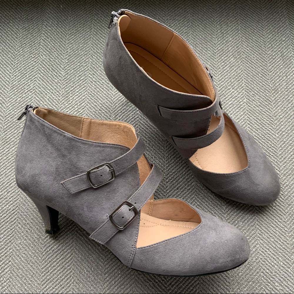 JG Grey Suede booties
